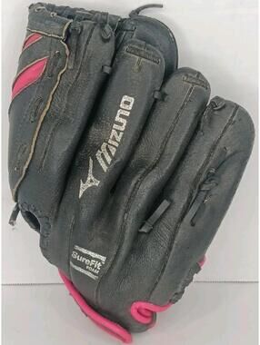 Mizuno 11.5" Finch Girls Youth Glove GPP 1155F1 Surefit Black Pink LHT Worn In